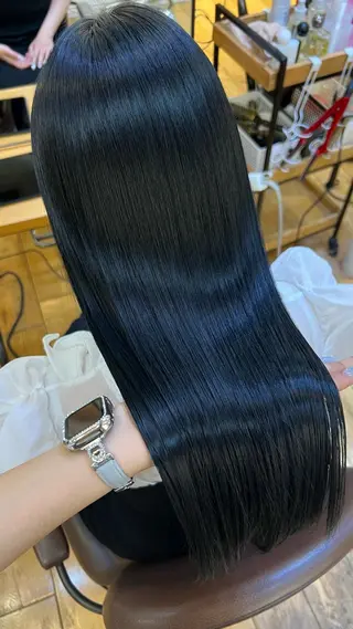ロング カラー ミディアムレイヤー/ 艶カラー🎀 emiのヘアスタイル