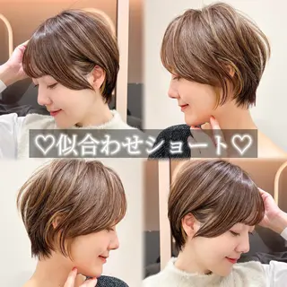 ショート 🩵韓国レイヤー│ ボブ│愛華🪽のヘアスタイル