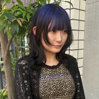 ミディアム ハイトーン/レイヤー カット/TAKEのヘアスタイル