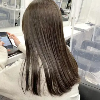 カラー セミロング カット💜モデル募集 アカデミー札幌のヘアスタイル