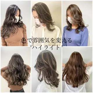 ロング カラー レイヤーカット 赤み消し　店長/大和のヘアスタイル