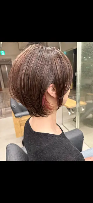 ショート カラー 松田 宗のヘアスタイル