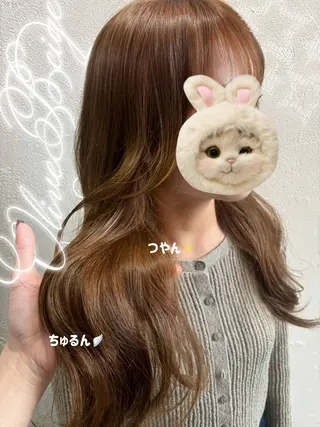 ロング カラー 中嶋心渚⌇透明感 カラー️🩵🎀‪のヘアスタイル