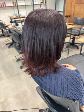 ミディアム 心斎橋/透明感カラー 🫧アサノハルカのヘアスタイル