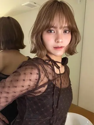 ショート カラー 盛れるレイヤーカット jilblanカホのヘアスタイル