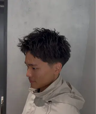 メンズ 岡田/メンズ特化/パ ーマ&ショートのプロのヘアスタイル