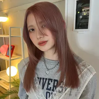 セミロング カラー 似合わせヘア🪐 デザインMAMIのヘアスタイル