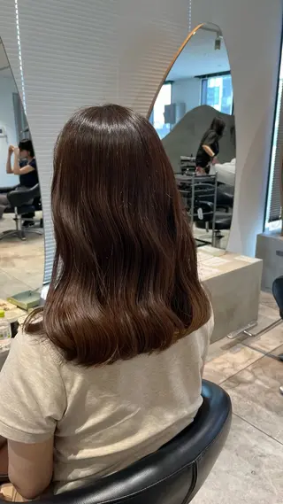 ミディアム カラー 🫧美髪縮毛矯正🫧 Haruのヘアスタイル