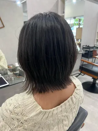 ミディアム L'oeuf 山下 アミールのヘアスタイル