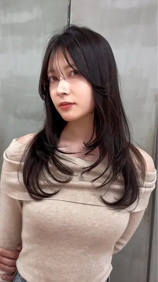 ミディアム カラー 【博多髪質改善】 吉村 清志のヘアスタイル