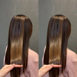 セミロング カラー み うのヘアスタイル