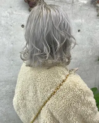 ミディアム カラー 艶髪/透明感カラー tawadaのヘアスタイル