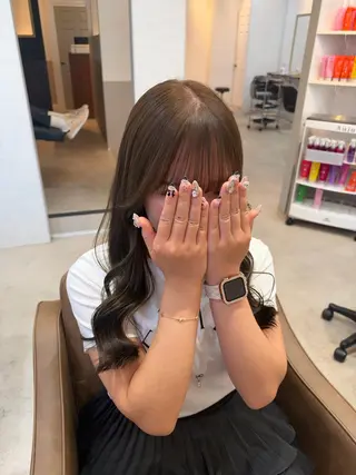 ロング Rena/レイヤー/ 透明感/暖色🎀のヘアスタイル