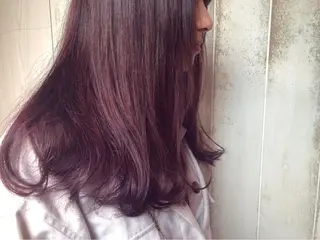 セミロング カラー パル__レイヤー/パ ーマ/デザインカラーのヘアスタイル