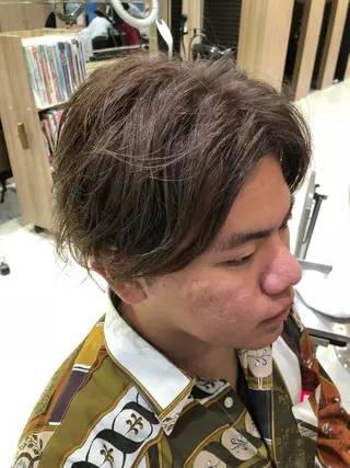ショート カラー ヘアアレンジ メンズ メンズパーマ特化/ メッシュ/薫/店長のヘアスタイル