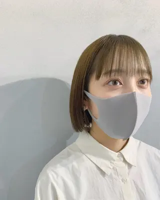 ショート カラー ボブパーマコテ巻き風 パーマNo1深江秀平のヘアスタイル