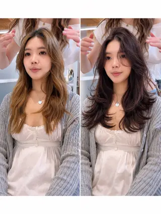 セミロング oto🤍×美髪× ゆるふわレイヤーのヘアスタイル