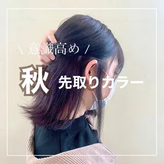 ミディアム 佐藤 瑚碧のヘアスタイル
