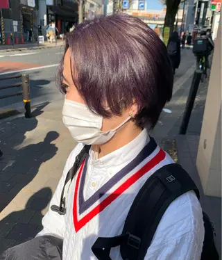 カラー メンズ 海外girl🤎 透明感ベージュmaoのヘアスタイル