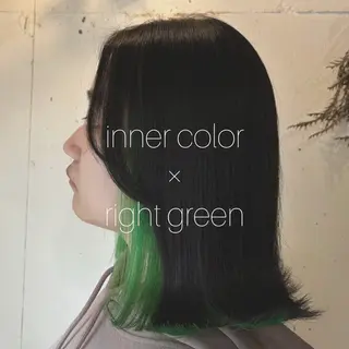 ミディアム カラー 𓅰なかがわ ふみな𓅯のヘアスタイル