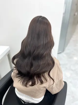 ロング カラー 韓国ヘア/透明感 カラー🎀RUNAのヘアスタイル