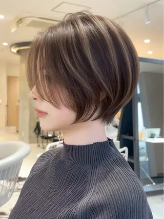 ショート カラー パーマ Lond Bloom 天神ショート/ボブのヘアスタイル