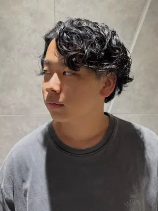 パーマ メンズ けー すけのヘアスタイル