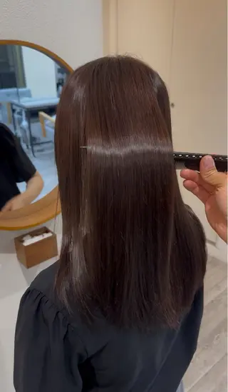 ロング 美髪矯正・ブリーチ 矯正🫧秋元ゆたかのヘアスタイル