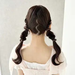 ロング カラー ヘアアレンジ 無料カットモデル🩶 30%off/はるかのヘアスタイル