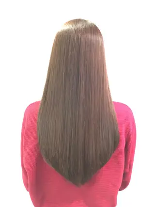 ロング 小林　ローズパープル カット＆カラー美容室のヘアスタイル