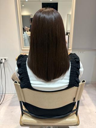 セミロング 藤田 小波のヘアスタイル