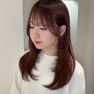 ロング レイヤーカット⭐️ 桑原 日花理のヘアスタイル