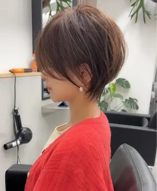 ショート カラー ボブ/レイヤーカット 縮毛矯正/コウキ新宿のヘアスタイル