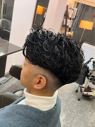 ミディアム パーマ 🌈予約の98%パ ーマ⭕️🌈福本のヘアスタイル