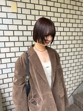 ミディアム カラー ボブ&韓国レイヤー/ 艶カラー♡TOMOEのヘアスタイル