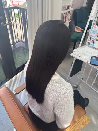 セミロング 髪質改善カラー✨ るな🕊🫧のヘアスタイル