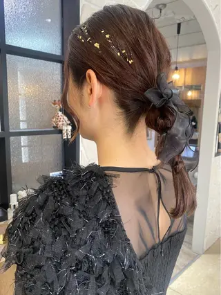 セミロング ヘアアレンジ 🌼髪質改善･アレン ジ･レイヤー🌼のヘアスタイル