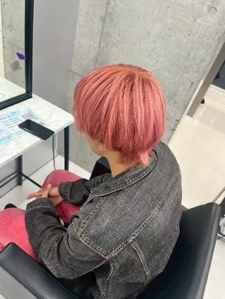 カラー メンズ 地雷系🎀ハイトーン 💙荒川結星のヘアスタイル