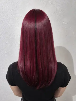 セミロング カラー 田窪 泰成のヘアスタイル