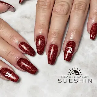 ロング ネイル アイブロウ S ueshinのネイルデザイン