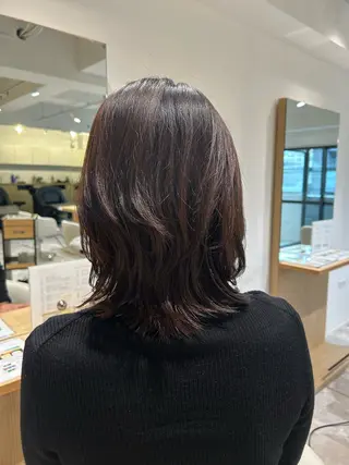 ミディアム soy kufu 川勝のヘアスタイル
