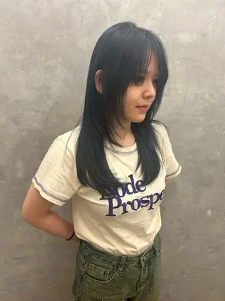 セミロング カラー funnu ⋆꙳なつみのヘアスタイル