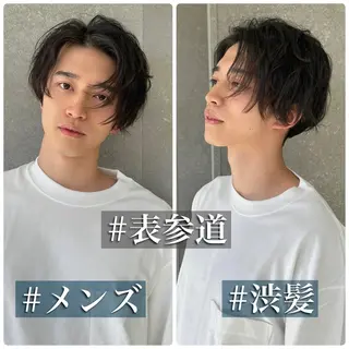 ショート パーマ メンズ メンズ💈毛流れパー マ✨メンズカット吉田のヘアスタイル
