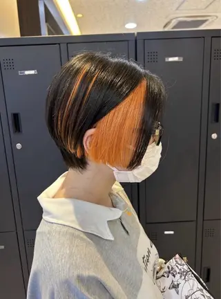 ショート カラー ダブルカラー/ 縮毛矯正🌼畔上のヘアスタイル