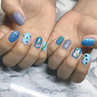 ネイル 🩵 mei🩵のネイルデザイン