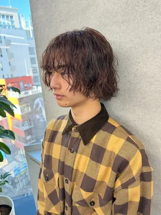 ショート カラー パーマ メンズ 🔥メンズ 特化🔥菊水皐暉🔥のヘアスタイル