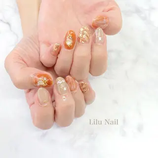 ネイル モチの良さ◉ フィルインネイル♡のネイルデザイン
