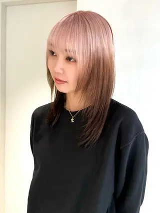 ロング カラー 🫧艶ハイトーン 特化🫧ライヤのヘアスタイル