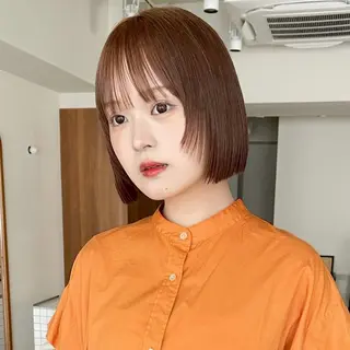 セミロング カラー 透明感/レイヤー /ボブ/本田 聖のヘアスタイル
