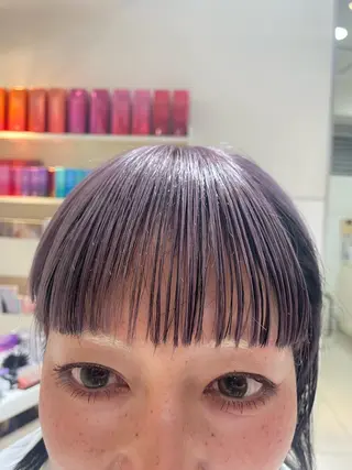 ミディアム カラー まるやま ひなこ/艶髪カラーのヘアスタイル